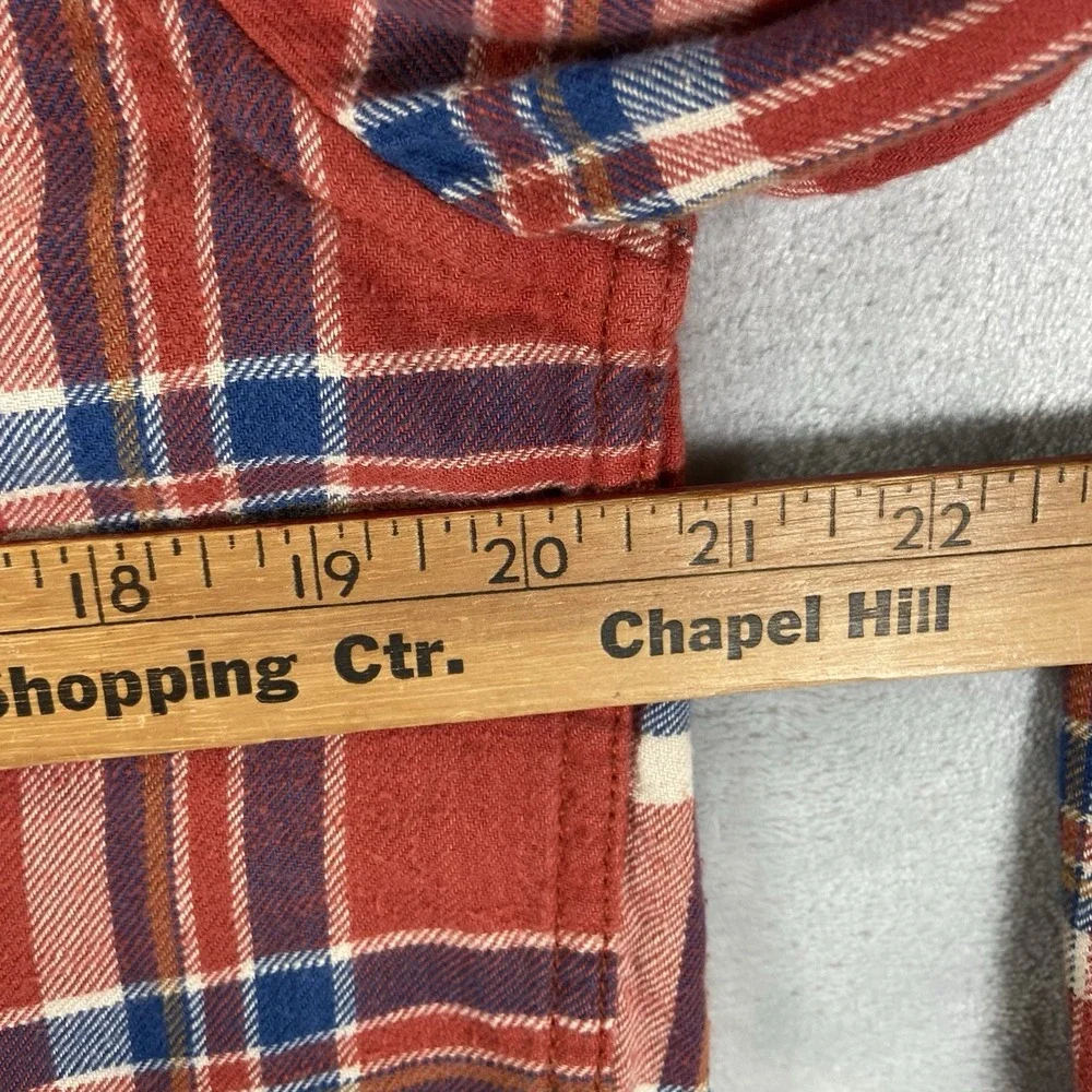 Flint and Tinder Shirt Mens Small Flannel Button Down Huckberry Plaid Cotton